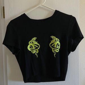 SHIEN Snake Crop Top